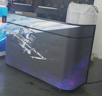 Écran LED P2.5 GOB avec fréquence de rafraîchissement de 3840 Hz, mode lumière bleue réduite et accès frontal pour la réception de bureau