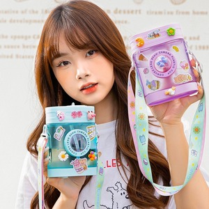 2301 Creative Retro Camera Mug 450ml Bpa Free With Straw And Strap For Travel And Outdoor Use - Product Image 2