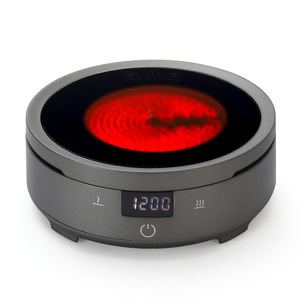 Table de cuisson à <span class=keywords><strong>induction</strong></span> portable 1200W, mini cuisinière électrique à brûleur unique avec affichage numérique <span class=keywords><strong>pour</strong></span> le thé et le café - Product Image 5