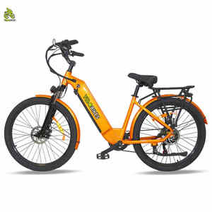 Stock UE Vélo électrique de tourisme <span class=keywords><strong>vintage</strong></span> pour femmes de 26 pouces 500W avec batterie intégrée Vélo de ville Vélo électrique - Product Image 1