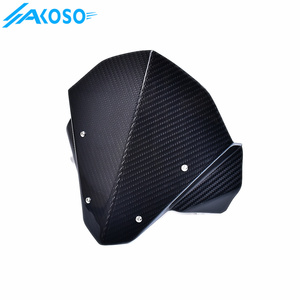 AKOSO Nouveau pare-brise avant en fibre de carbone sèche 3K pour <span class=keywords><strong>Honda</strong></span> <span class=keywords><strong>CB650R</strong></span> 2019-2024 2022 <span class=keywords><strong>2023</strong></span> - Product Image 2