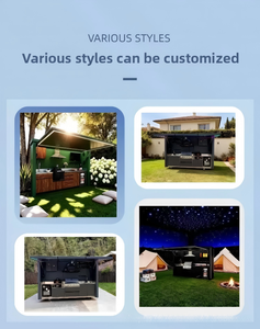 Nuova <span class=keywords><strong>Cucina</strong></span> BBQ Modulare Mobile da Esterno in Acciaio Inox e Acrilico, Stile Moderno, con Caratteristiche Ignifughe ed Ecologiche - Product Image 6