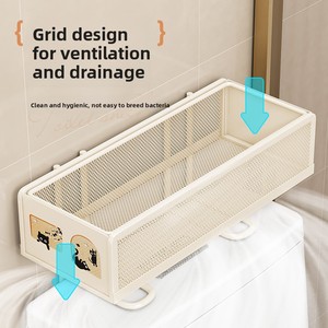 Estante de Almacenamiento para Baño Moderno y Ecológico, Montado en la Pared sin Perforaciones, para Gel de Ducha, Uso en la Cocina, Tamaño Personalizado - Product Image 4