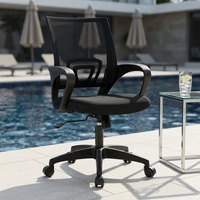 Chaise de bureau ergonomique en plastique PP 2026 |   Fauteuil pivotant à dossier mi-haut respirant avec support lombaire réglable pour salon |   Fabriqué en Chine