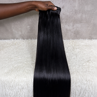 Paquetes de Cabello Humano Brasileño Virgen 12A al por Mayor, Sin Procesar, Cutícula Alineada, Doble Trama a Máquina