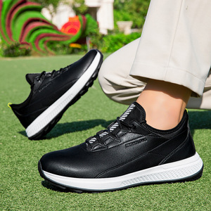 Men's Spikeless Golf Shoes Rubber Outsole Flat Heel Casual Training Shoes Standard Thickness Other Ball Sports - Product Image 3