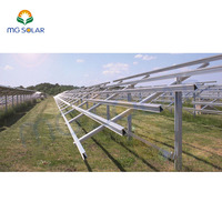 Système de montage au sol sur poteaux pour panneaux solaires photovoltaïques pré-assemblés MG Solar, modèle 2026, en promotion