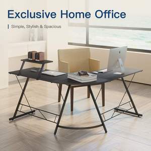 Escritorio de Computadora Esquinero en Forma de L, Moderno, Simple, Ecológico, Duradero, con Acabado de Madera, Estación de Trabajo de Oficina, Mesa de Escritorio para Oficina en Casa - Product Image 5