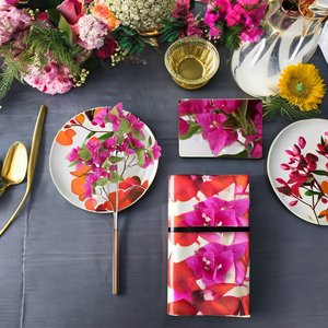 Vente en gros style européen <span class=keywords><strong>Fushia</strong></span> fleurs artificielles de bougainvilliers décor d'événement fait à la main pour l'obtention du diplôme de Noël nouvel an chinois - Product Image 2