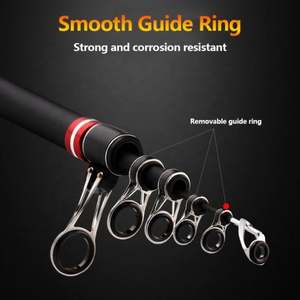 Caña de pescar telescópica larga de fibra de carbono de 3,6 M-6,3 M, caña de pescar de agua salada - Product Image 2
