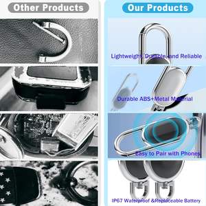 Llavero con Mosquetón y Rastreador para AirTag, Localizador de Llaves con Sonido, Compatible con la Aplicación Apple Find My - Product Image 3