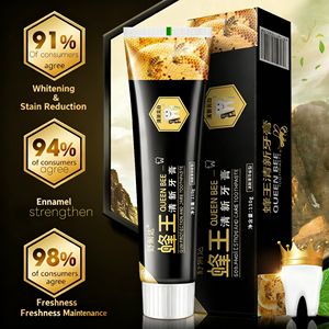 Pasta gigi Queen Bee, pasta gigi pencerah gigi menghilangkan noda, penghilang bau mulut segar, memelihara gusi (110g) rumah lebah - Product Image 2