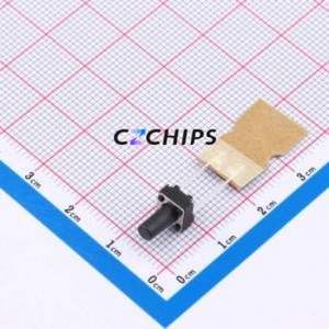 TSB06153-100B832BA-L2000 Tactile Switch Through hole,6.1x6.1mm Switch Single Pole Single Throw Round Button 2.5N 6.1mm - Product Image 1