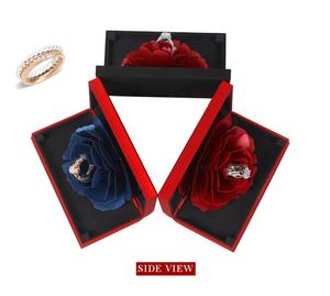 Caja de Anillo de Boda Elegante al por Mayor, Estilo Nuevo, con Flores de Papel en el Interior, Caja de Joyería para Rosario - Product Image 5