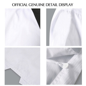 Uniforme deportivo para artes marciales, uniforme de taekwondo, <span class=keywords><strong>TKD</strong></span>, personalizado, dobok, Blanco, Negro, bule, taekwondo - Product Image 3