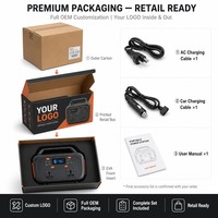 Station d'alimentation solaire portable 300W 192Wh avec batterie LiFePO4 et entrée pour panneau solaire 18V pour karaoké en extérieur, charge DC 12V