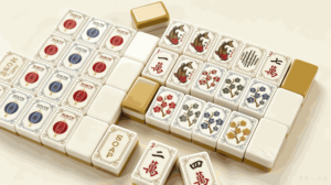 Boutique Premium Acrylic Cloisonne Inspired Luxury Style <b>Mahjong</b> <b>Set</b> With Pushers for Holiday Gifts and Retail - Product Image 5