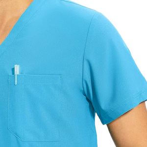 XINYQNGYI Ensemble de blouses médicales pour hommes en tissu sergé 4 directions à séchage rapide, pyjamas chirurgicaux pour clinique médicale, hiver - Product Image 6