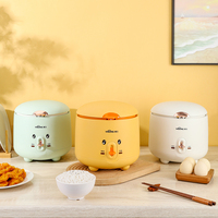Mini cuiseur à riz électrique multifonctionnel, cuisson automatique, maintien au chaud, cuve antiadhésive, blanc, vert, jaune, 0,8 L, usage domestique