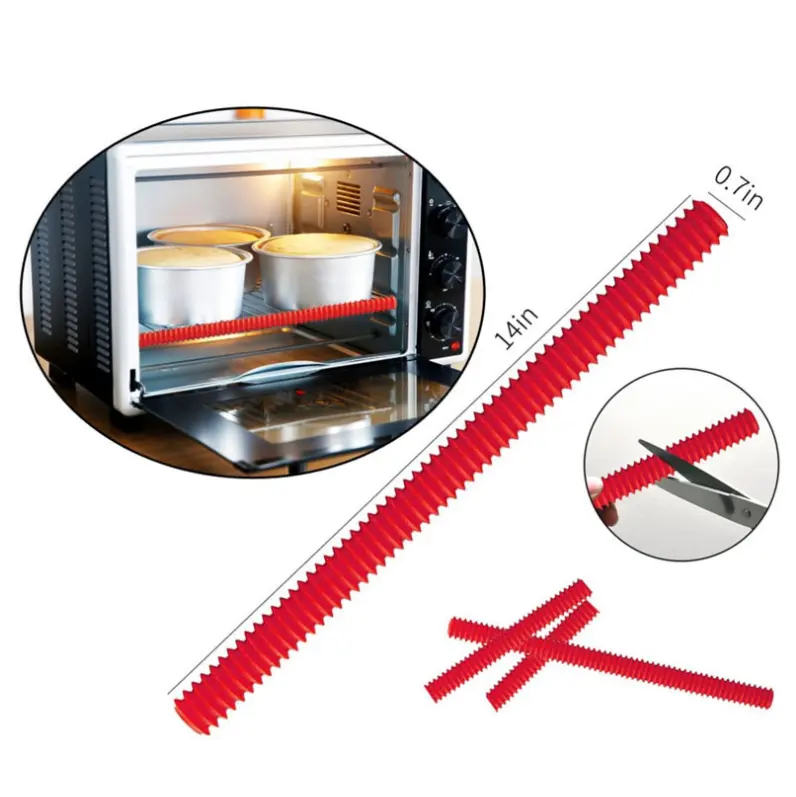 Bpa Gratis Siliconen Oven Rack Guards Beschermen Tegen Brandwonden Oven Rack Rand Schilden