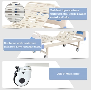 <span class=keywords><strong>Lit</strong></span> d'hôpital manuel JIADUN, <span class=keywords><strong>lit</strong></span> de soins à domicile avec garantie de 3 ans, capacité de 260 kg pour une utilisation à domicile et en clinique - Product Image 6