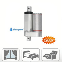 Actionneur linéaire YH8-522 étanche IP65, capacité de charge 1200N, moteur DC à balais 24V/48V pour maison intelligente, vélo électrique, trappe de bateau