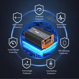 Tùy chỉnh tinh khiết Sine Wave <span class=keywords><strong>Inverter</strong></span> 2000W 3000W <span class=keywords><strong>4000W</strong></span> 12V 110V DC AC Off Grid hệ thống điện lai năng lượng mặt trời Power <span class=keywords><strong>Inverter</strong></span> - Product Image 4