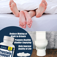 Complément alimentaire Beta Prostate pour hommes adultes, capsules végétales de bêta-sitostérol (60 unités), réduit les déplacements aux toilettes, favorise le sommeil, urinaire