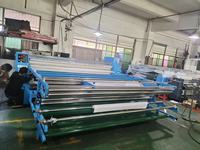 Nouvelle machine d'impression par transfert à sublimation à plat automatique grand format 3,2 m de largeur, chauffage à l'huile, pour tissus et textiles