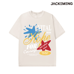 T-shirt Oversize Rétro Streetwear Vital Hope <span class=keywords><strong>Courage</strong></span> – Entrepôt Local USA – Vente en Gros Hip Hop Manches Courtes - Product Image 2