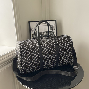 Sac de voyage fourre-tout tendance en PU, grande capacité (20-35L), imperméable, avec fermeture éclair, monogramme, style <span class=keywords><strong>euro</strong></span>-américain, avec bandoulière pour bagage à main - Product Image 4
