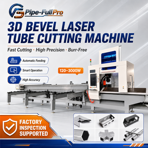 Cortadora Láser CNC de Alta Velocidad para Tubos, Máquina de Fibra Óptica de 3KW para Corte de Precisión en Acero al Carbono y Aluminio para Trabajos de Ferretería - Product Image 1