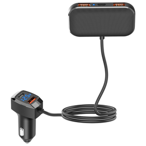 Multi Port USB Car Charger High Power 31W 5 Charging USB Port Type-<b>C</b> Charger Extend Charge <b>HUB</b> - Product Image 5