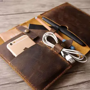 Genuine Leather Kindle Case Cover E Reader Holder Cases Passport Wallet Holder