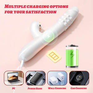 Вибратор-пуля с функцией вращения и телескопического удлинения для стимуляции точки G, с функцией всасывания и массажа клитора, для пар, оргазмических игрушек - Product Image 6