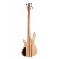 Guitare Basse Électrique 5 Cordes Personnalisée de Haute Qualité – Corps Solide avec Table en Frêne Manche en Érable – Instrument de Basse Solo de Niveau Professionnel