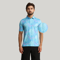 Camisetas Polo Personalizadas con Tu Propia Marca para Hombre, Ajuste Delgado, Estampado Completo, Lisas, Deportivas, de Alta Elasticidad, Secado Rápido, para Tenis, Bádminton y Golf