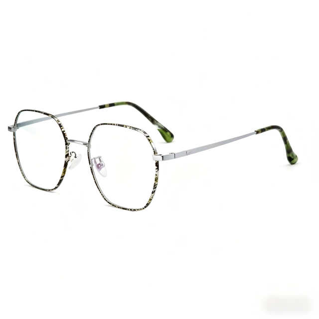 Titanium Anti Blue Light Glasses | Vintage Square Frame Unisex Eyewear UV400 Protection HMC Coating Ultra-Light Metal | Factory