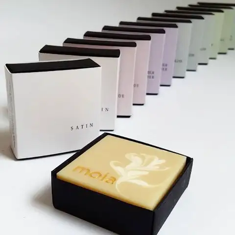 Produk ramah lingkungan kemasan parfum kotak kemasan sabun kotak kertas untuk kemasan