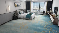 Tapis usine 80% laine 20% Nylon Axminster hôtel de luxe salle de banquet Casino bureau européen mur à mur tapis
