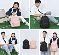 Sac à dos antivol pour ordinateur portable, personnalisable en usine, imperméable, pour étudiants, avec compartiments rembourrés, logo personnalisé