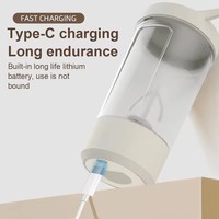 NOUVEAU Mélangeurs à gobelets électriques de 450ml Bouteille d'eau portable rechargeable Tasse à agitation automatique pour l'intérieur et l'extérieur