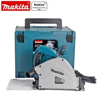 Scie circulaire électrique Makita SP6000J 800W 220V pour le travail du bois, équipement de service, avec disque de coupe incliné pour rail encastré