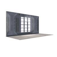 Boîte à lumière LED portable en aluminium à éclairage latéral, option de suspension, installation facile, panneau publicitaire rectangulaire mince pour centres commerciaux et boutiques éphémères