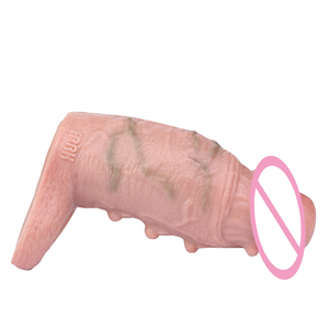 Funda para Pene Color Piel de Fábrica FAAK, Extensor de Pene, Cubierta para Pene, Accesorio para Pene, <span class=keywords><strong>Dildo</strong></span> Hueco para Parejas, Juguetes Sexuales - Product Image 2