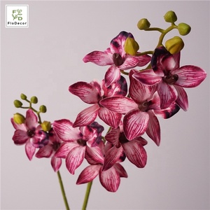 Orquídea Artificial Superior de 9 Cabezas y 2 Ramas, Flor de las <span class=keywords><strong>Mil</strong></span> Islas de 87 cm, Tacto Real, para Decoración del Hogar y Bodas, Cymbidium - Product Image 5