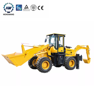 Chargeuse-Pelleteuse Hydraulique 4X4 à Creusement Latéral Pliable Multi-Attachements Adaptée pour l'Agriculture, l'Aménagement Paysager et la Construction Routière - Product Image 2
