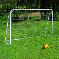 Gawang Mini Sepak Bola Desain Baru - Baja Galvanis Lapis Bubuk Warna & Jaring Dapat Disesuaikan 200cm X 140cm