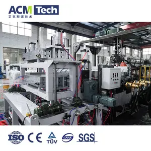 Acmtech Plástico PC PET Transparente Esmaltado Resina Azulejo Corrugado Hoja Techo Fabricación Máquina Línea de Producción