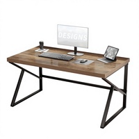 Bureau d'ordinateur moderne en bois de grande taille, ergonomique, rectangulaire, de haute qualité, pour la maison ou le bureau